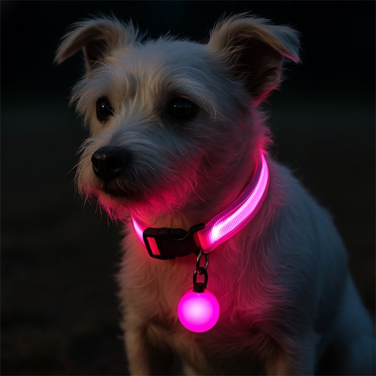 Collier lumineux pour chien