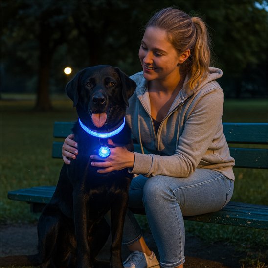 Collier lumineux pour chien